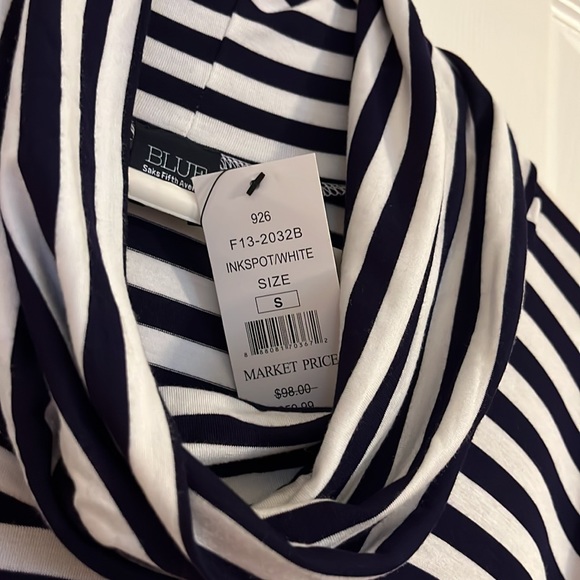 Blue by Saks Fifth Avenue striped poncho - Picture 8 of 8